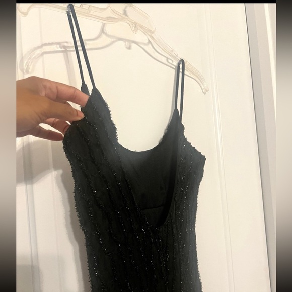 Textured Black Mini Dress | s - Picture 3 of 6